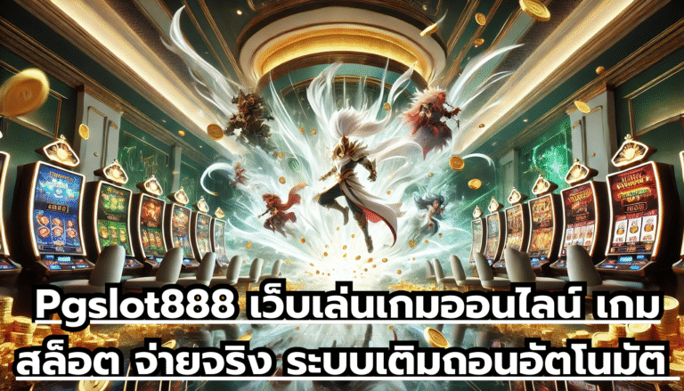 Pgslot888 เว็บเล่นเกมออนไลน์ เกมสล็อต จ่ายจริง ระบบเติมถอนอัตโนมัติ เดิมพนันสนุกสนาน ได้ทุกที่